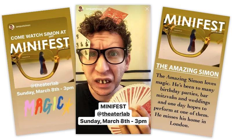 The Amazing Simon at TheaterLab Minifest